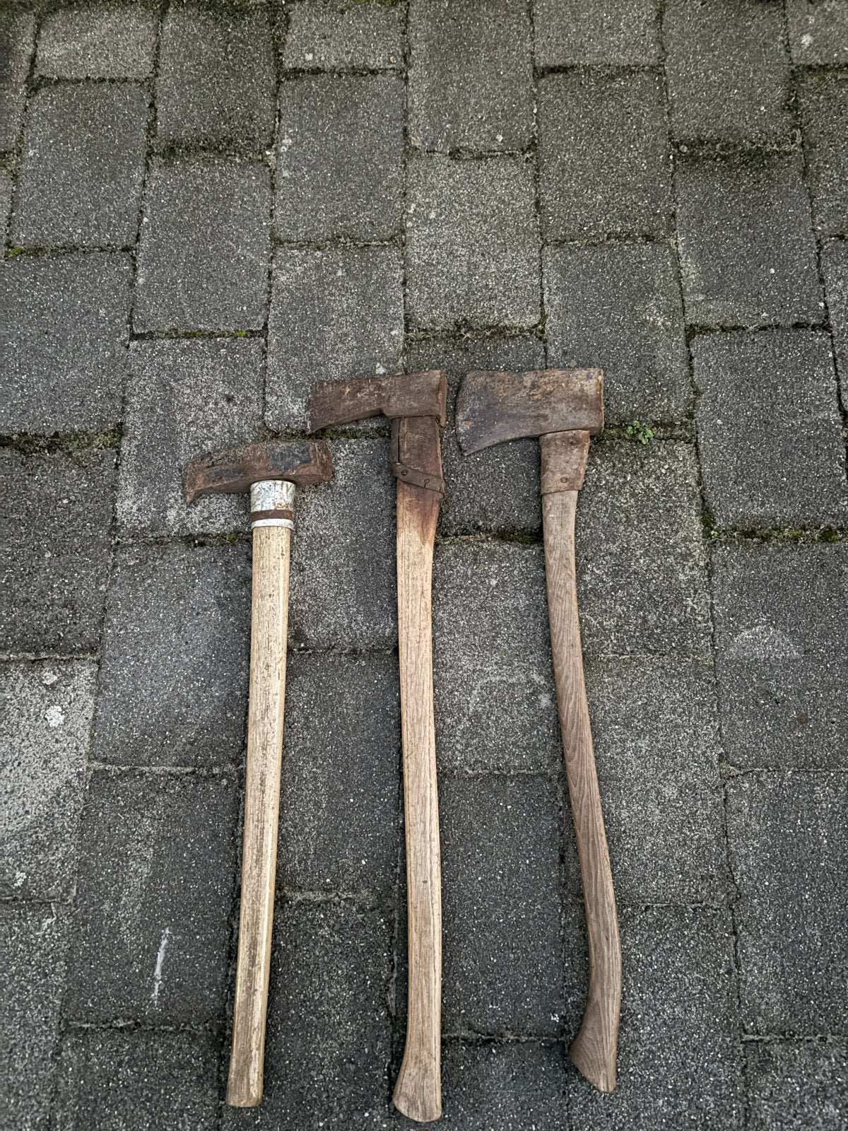 2 hakbijlen en 1 kloofbijl, Ophalen, Gebruikt, Overige typen