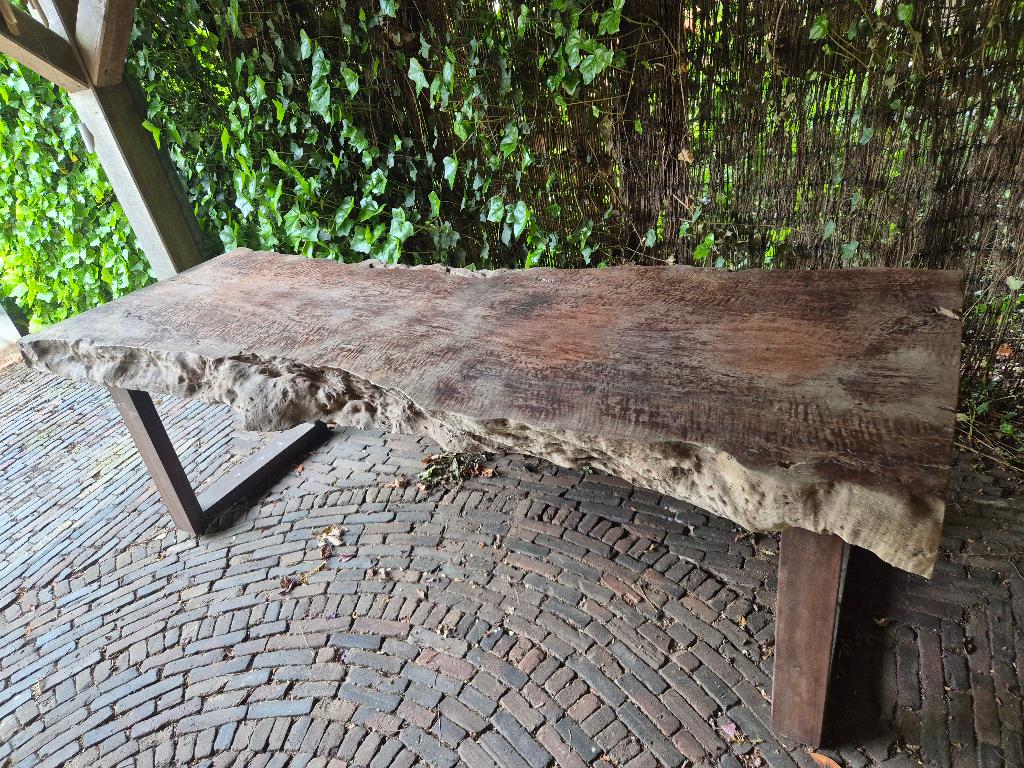 Lychee hout tafel, Ophalen, 200 cm of meer, 50 tot 100 cm, Zo goed als nieuw