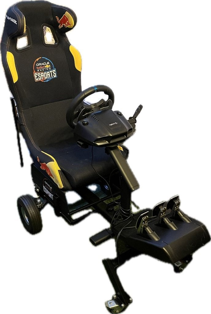 Game stoel, Ophalen, Racestoel, Zo goed als nieuw, Verstelbaar