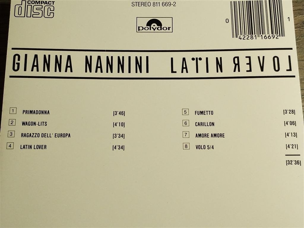 Gianna Nannini ‎– Latin Lover, Ophalen of Verzenden, Zo goed als nieuw