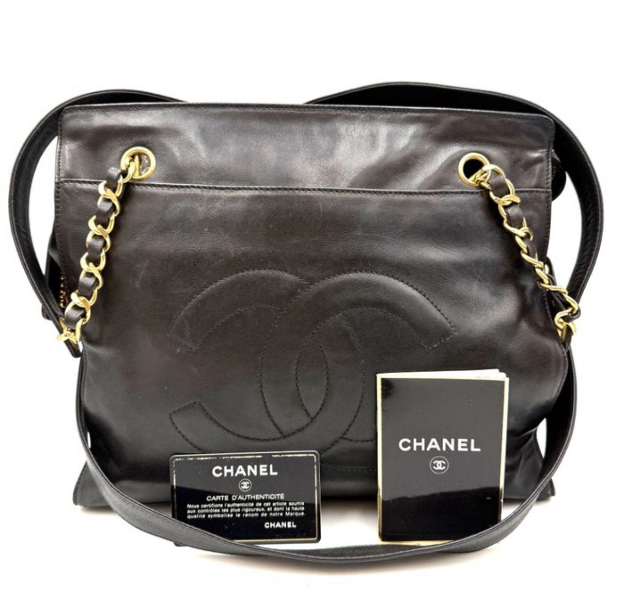 Vintage Chanel Tas, Sieraden, Tassen en Uiterlijk, Tassen | Damestassen, Ophalen of Verzenden, Zo goed als nieuw, Zwart, Schoudertasje