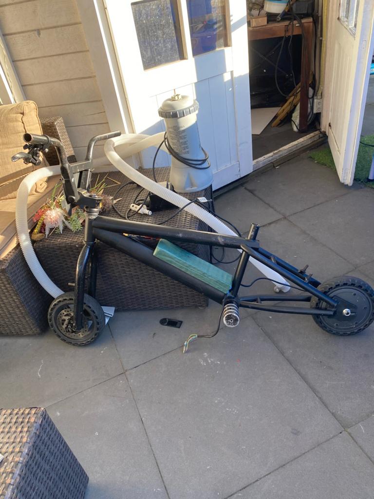Mini bike met accu en tas - controle nodig, Ophalen of Verzenden, Gebruikt, Schijfrem, Overige typen