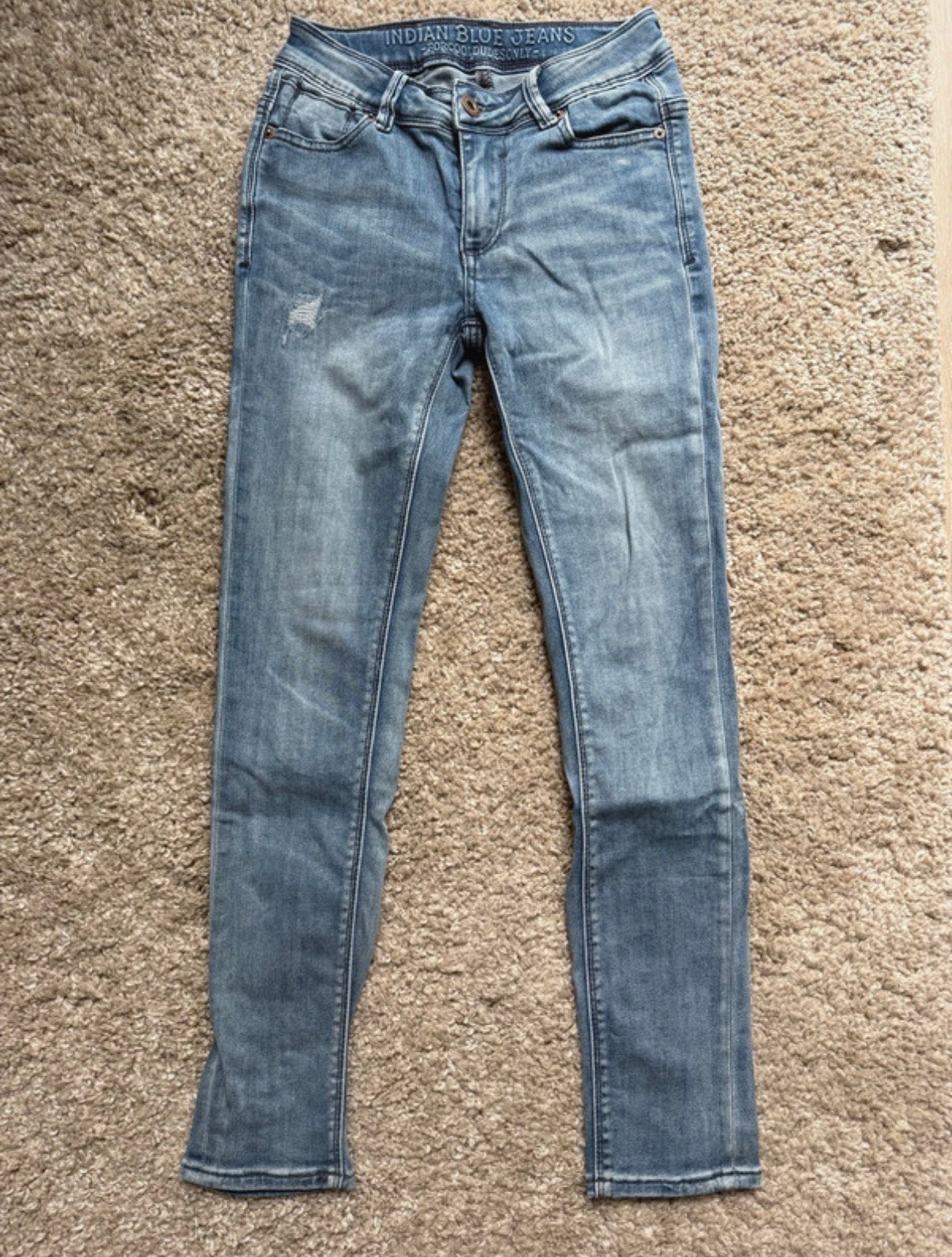 ZGAN! Skinny jeans Blue Brad Indian Blue Jeans maat 146, Ophalen of Verzenden, Zo goed als nieuw, Jongen, Broek