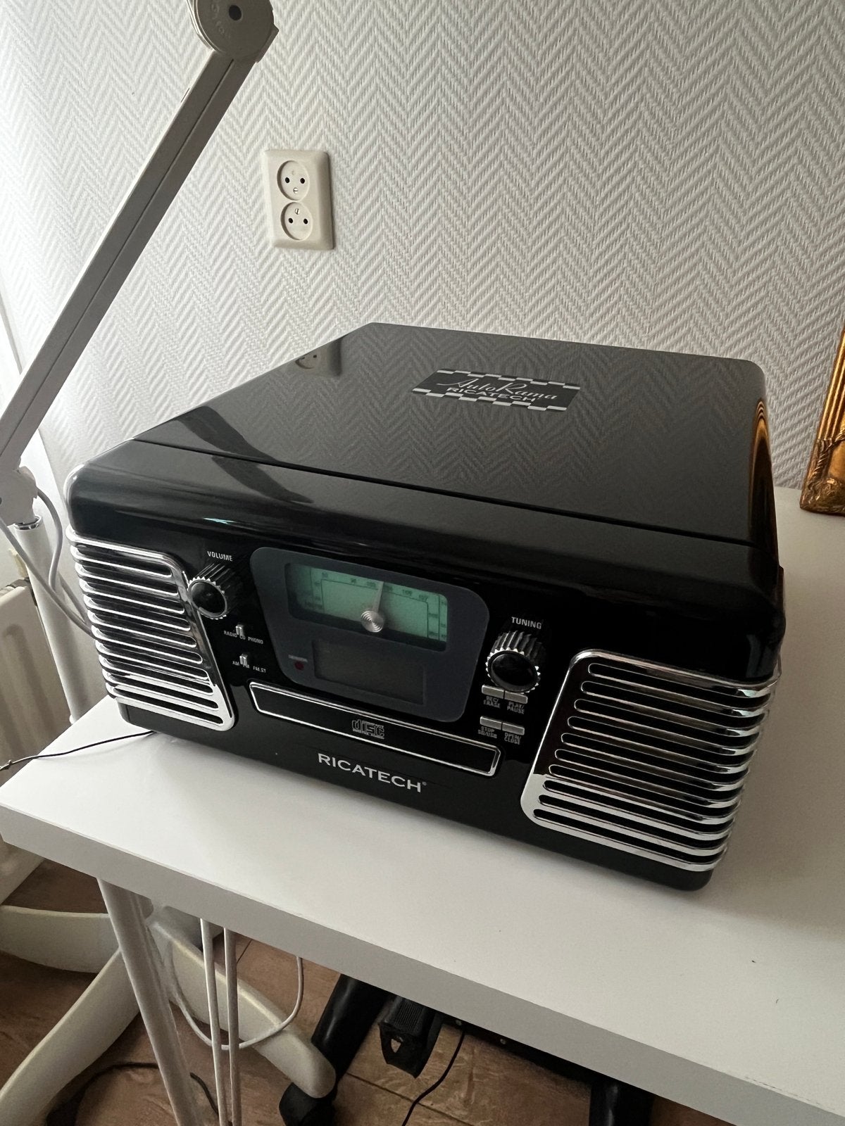 Ricatech AutoRama Platenspeler met CD, Radio, USB, SD, Overige merken, Ophalen of Verzenden, Zo goed als nieuw, USB-aansluiting