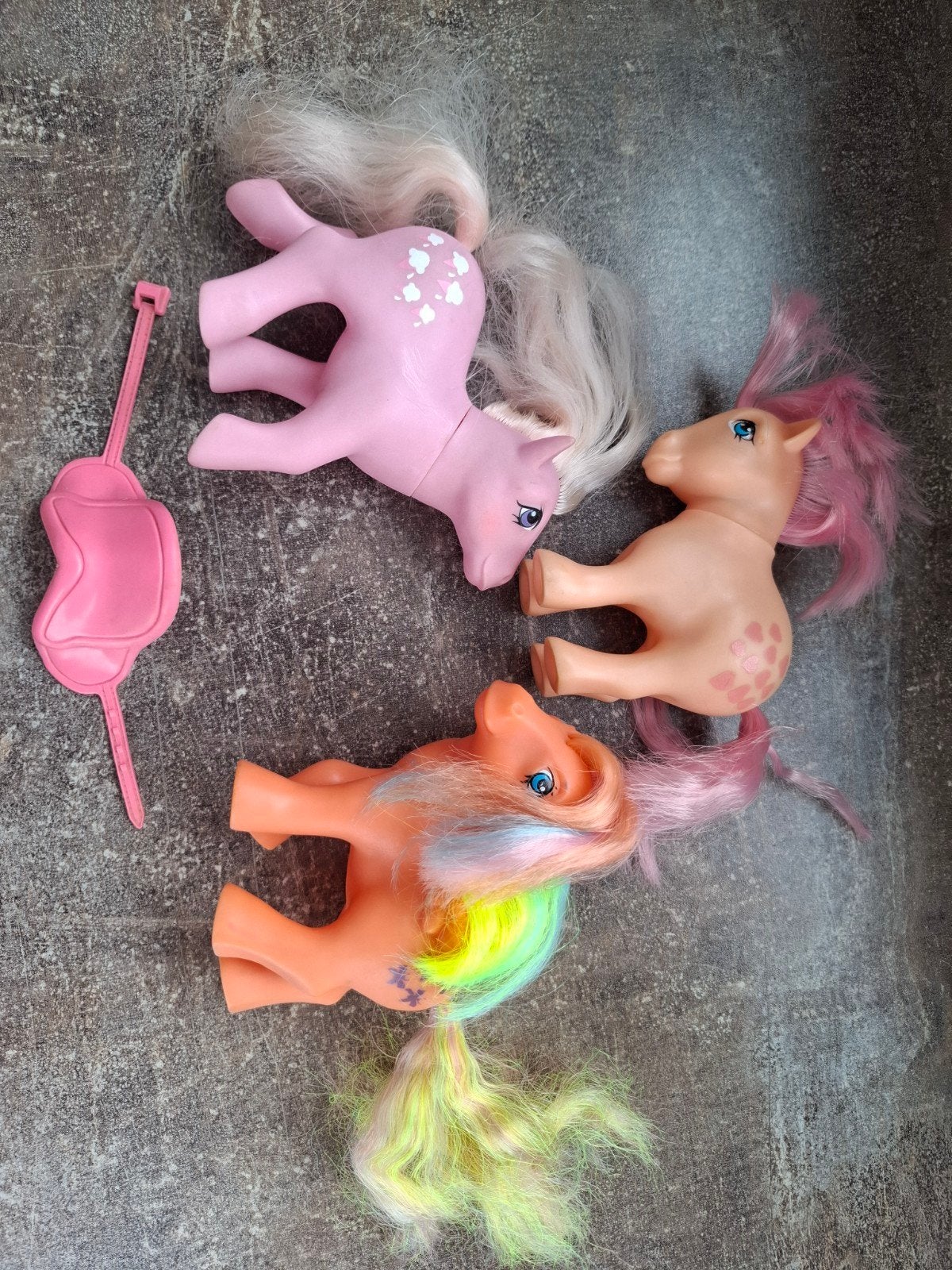 Vintage My Little Pony G1 Hasbro figuren (3 stuks), Ophalen of Verzenden, Gebruikt