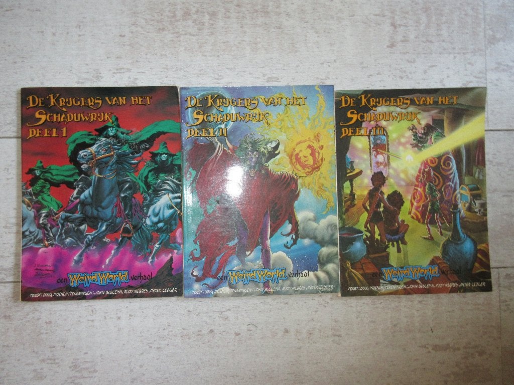 De Krijgers van het Schaduwrijk /Deel 1, 2 en 3, Meerdere stripboeken, Ophalen of Verzenden, Gelezen, Doug Moench