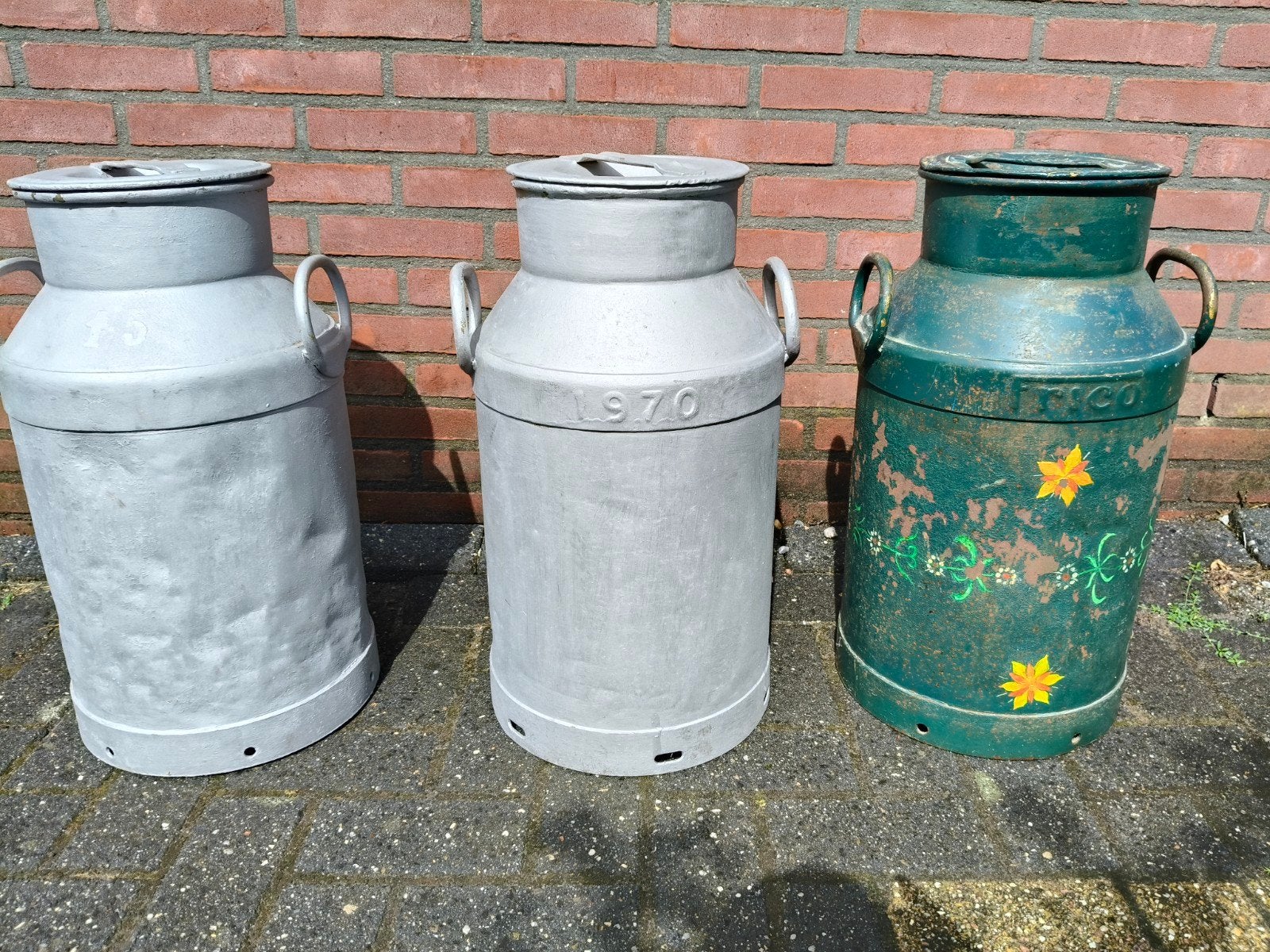 3 stevige melkbussen, Ophalen of Verzenden