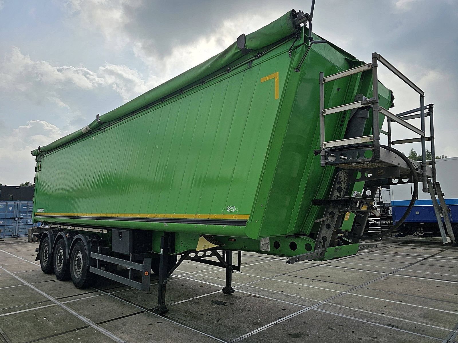 SCHMITZ SKI 9,6 52m3, Auto's, Vrachtwagens, Overige kleuren, Bedrijf, ABS, Aanhangers en Opleggers