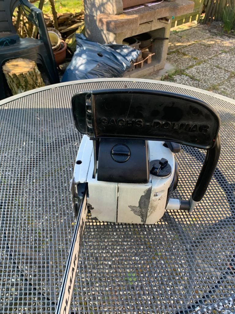 Sachs Dolmar 105, Doe-het-zelf en Verbouw, Gereedschap | Zaagmachines, Ophalen of Verzenden, 1200 watt of meer, 70 mm of meer