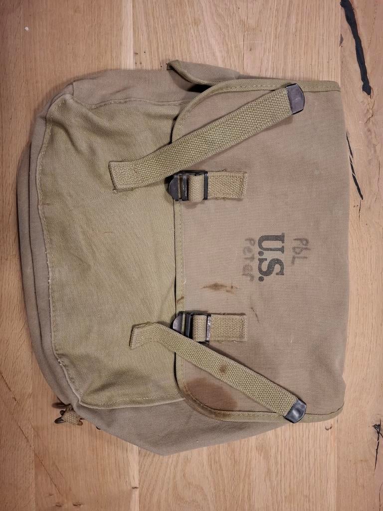 Ww2 US Army M1936 Musette Bag 1944 Atlantic Products, Ophalen of Verzenden, Amerika