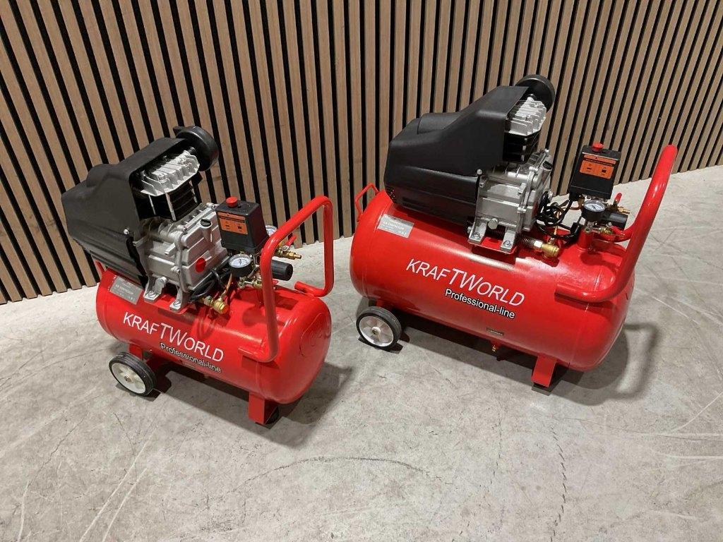 50/25 Liter luchtcompressor 1400W - 8 bar Kraftworld‼️, Ophalen, 6 tot 10 bar, Nieuw, 25 tot 100 liter