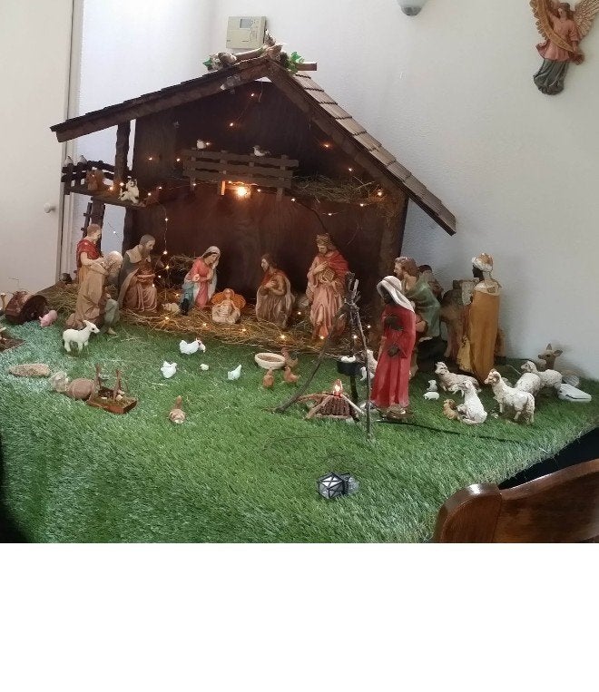 mooie kerststal kompleet zoals afgebeeld heeft nieuw €400,00, Diversen, Ophalen