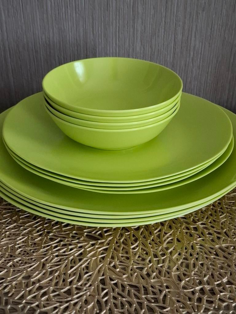 vintage Melamine 12 stuks, Ophalen of Verzenden
