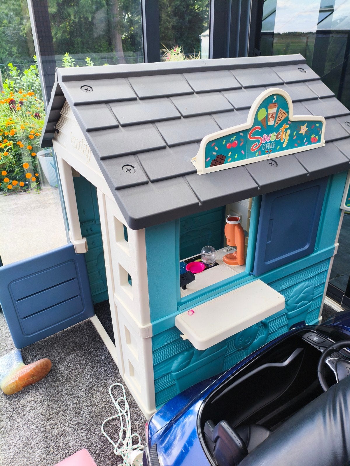 Smoby Sweet Corner Speelhuisje - uitstekende staat, Ophalen of Verzenden, Gebruikt, Kunststof