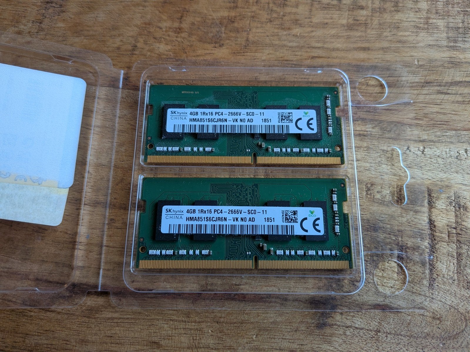 SK Hynix 8GB (2x4GB) DDR4-2666 SO-DIMM Laptop RAM, DDR4, 8 GB, Ophalen of Verzenden, Zo goed als nieuw