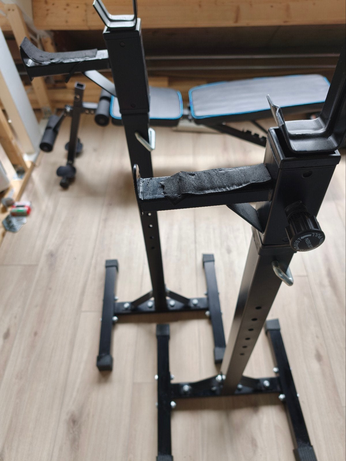 Verstelbaar Squat Rack / Halter Rek, Sport en Fitness, Fitnessmaterialen, Ophalen, Gebruikt, Rug, Overige typen