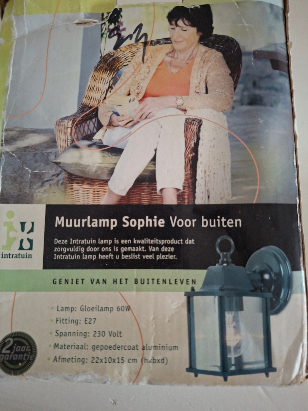 Leuk buitenlampje  NIEUW, Ophalen of Verzenden, Nieuw, Netvoeding, Minder dan 50 watt