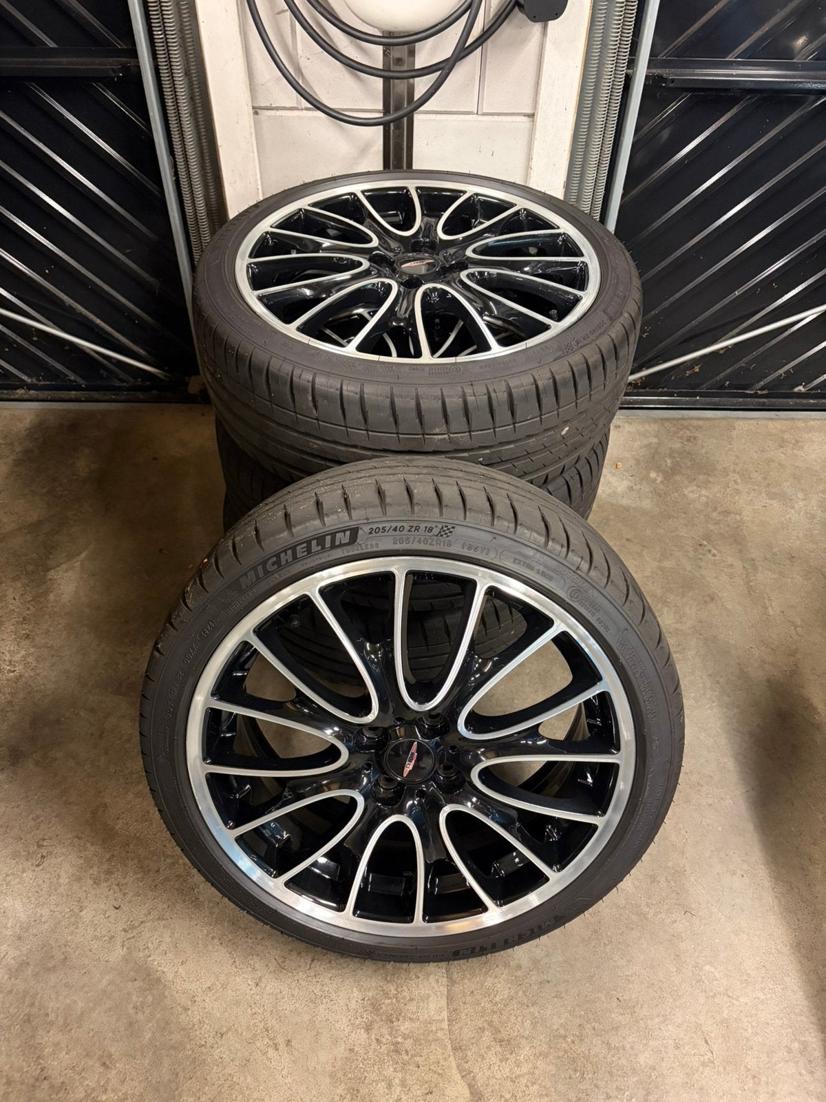 Originele MINI JCW R113 Cross Spoke 18 inch, Ophalen, 18 inch, Gebruikt, Banden en Velgen
