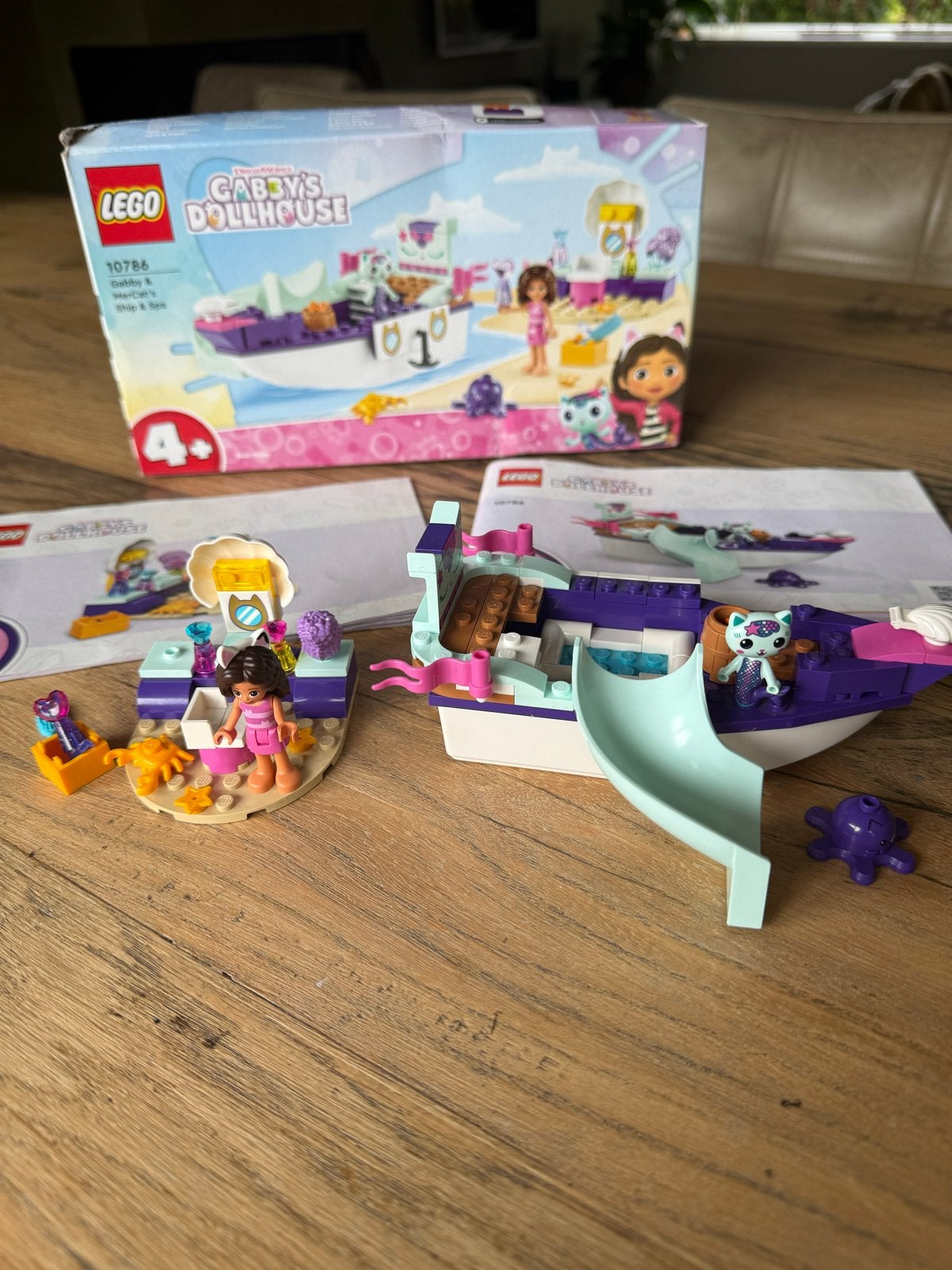 LEGO Gabby's Poppenhuis 10786 Gabby & Meercat's Schip & Spa, Ophalen of Verzenden, Zo goed als nieuw, Overige merken