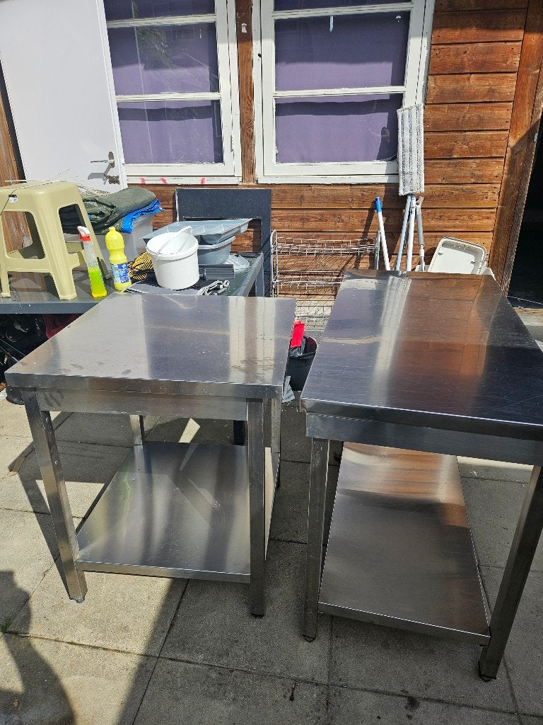 R.V.S. tafel, Ophalen, 100 tot 150 cm, 50 tot 100 cm, Zo goed als nieuw