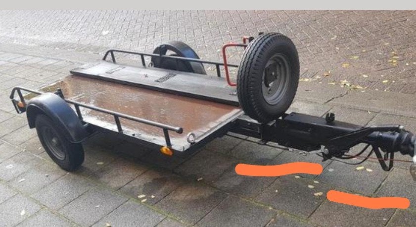 Aanhanger voor motor, scooter, quad, scootmobiel, bakfiets, Ophalen, Zo goed als nieuw