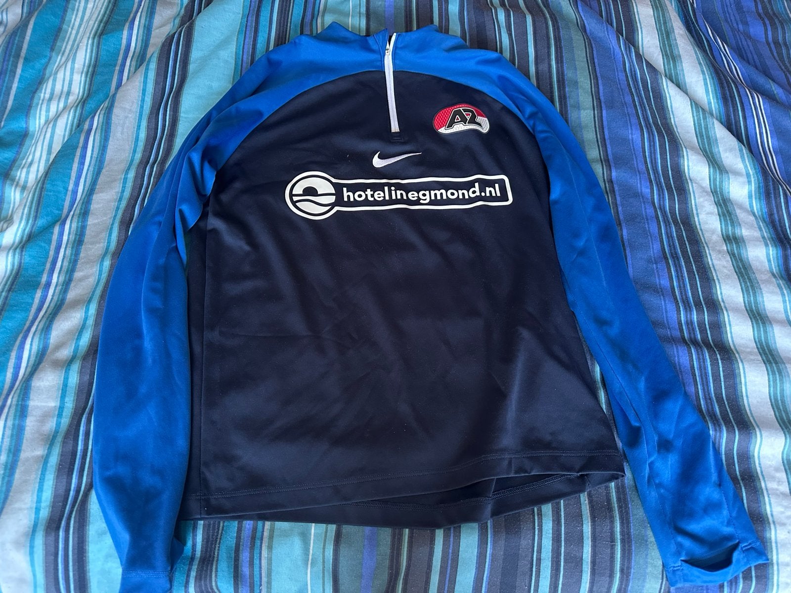 Nike AZ Alkmaar Trainingsshirt - Blauw/Donkerblauw, Kinderen en Baby's, Ophalen, Gebruikt, Jongen of Meisje, Sport- of Zwemkleding
