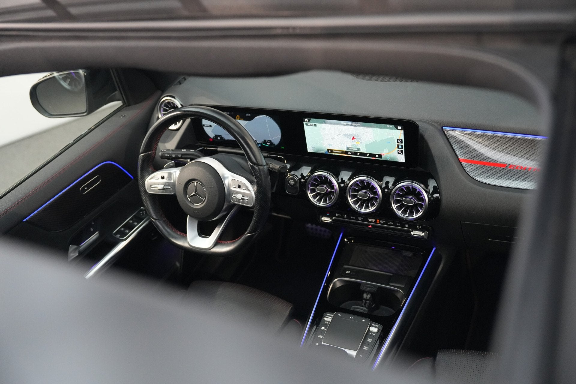 Mercedes-Benz GLA 250 e AMG EDITION 1  PANO  360 CAM, 12 maanden, Zwart, Bedrijf, Hybride Elektrisch/Benzine