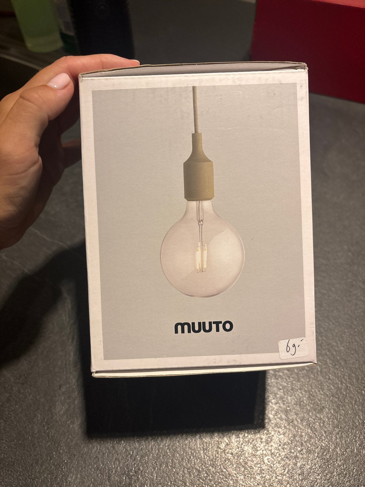 MUUTO E27 Hanglamp Mattias Ståhlbom Beige-groen, Ophalen of Verzenden, Nieuw, Kunststof, E27 (groot)