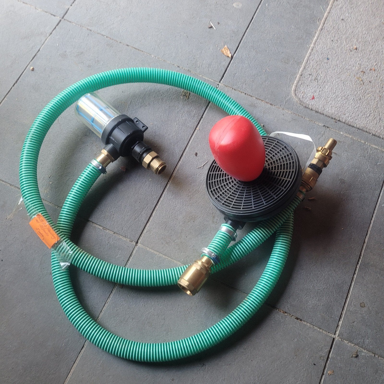 Zuig-/persslang Ø38 met filter en vlotter, 3+ meter, Tuin en Terras, Ophalen of Verzenden, Nieuw, Handmatig, Beregeningspomp