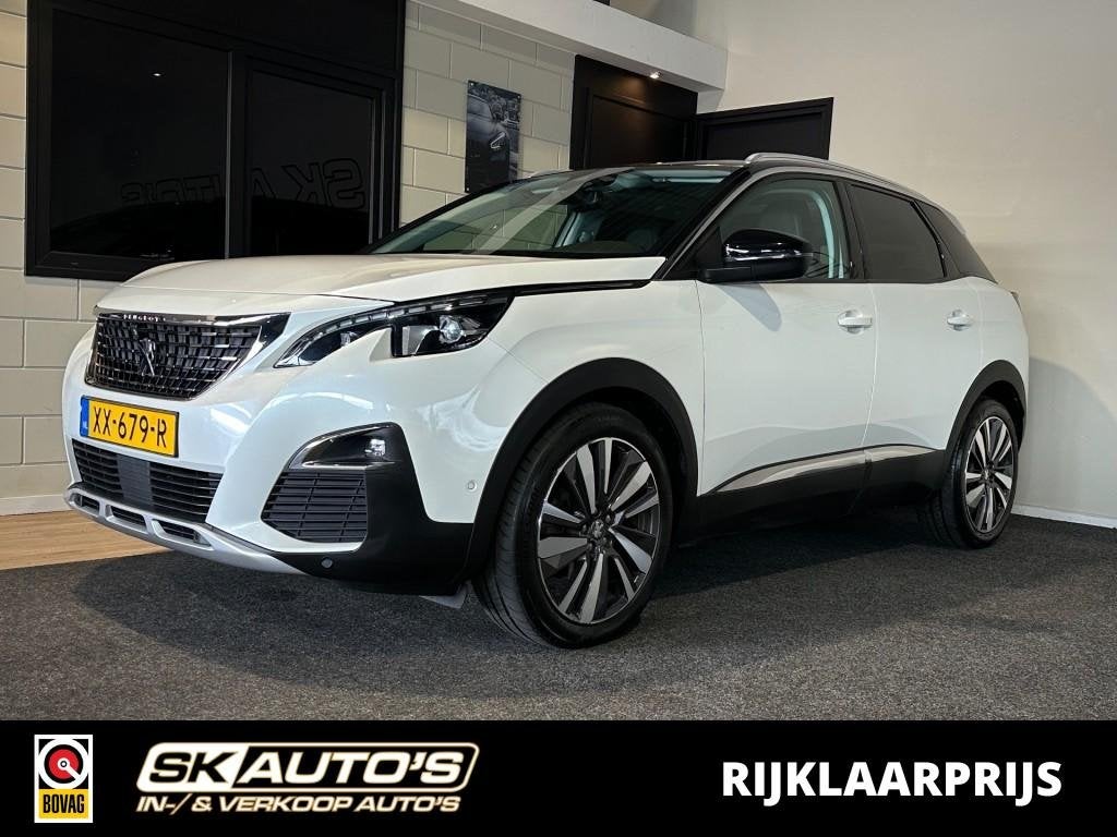 Peugeot 3008 1.2 PURETECH ALLURE l NAP l 360CAM l TRKHAAK l, Gebruikt, 1199 cc, Met garantie (alle), Wit