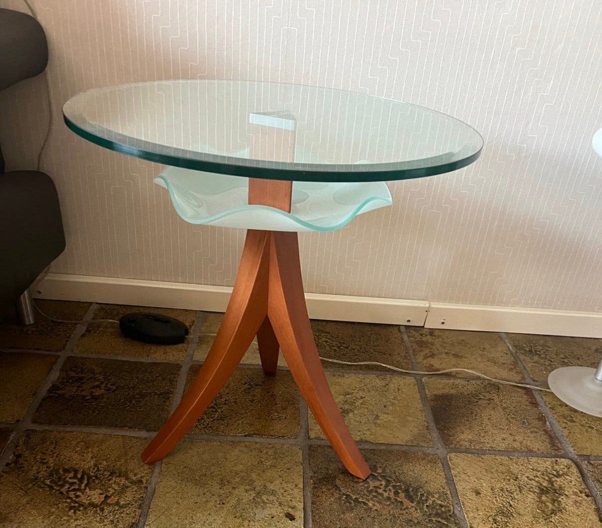 Bijzet tafel, 45 tot 60 cm, Minder dan 55 cm, Rond, Ophalen of Verzenden