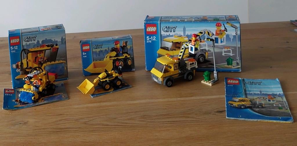 3x Lego city 7242, 7246 en de 3179, Lego, Ophalen of Verzenden, Compleet, Complete set