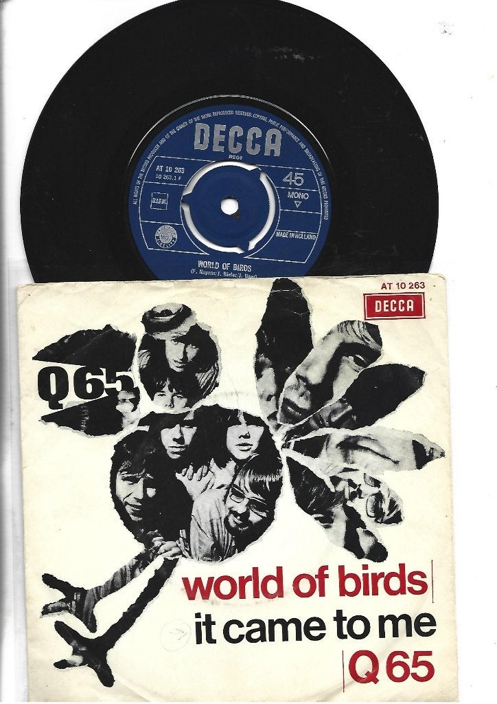 Q'65 SINGLE 7" WORLD OF BIRDS 1967 BEAT, Gebruikt, 7 inch, Ophalen of Verzenden, Pop