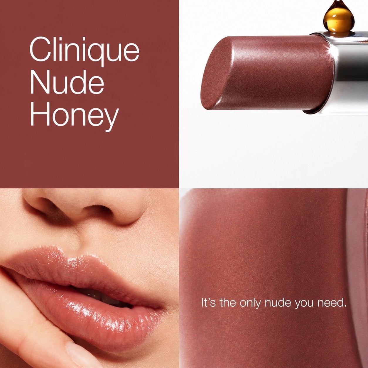 Nieuw Clinique Nude Honey, Ophalen of Verzenden, Nieuw, Lippen, Make-up