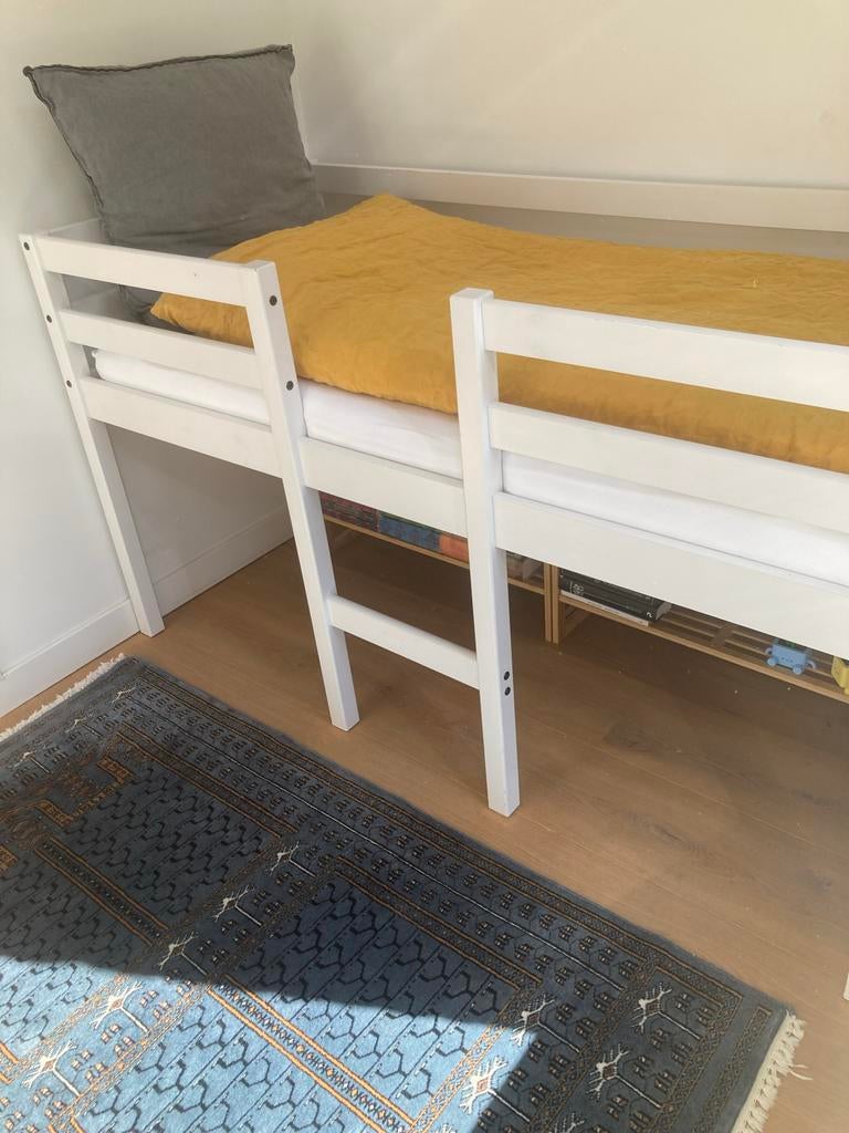 Flexa Halfhoogslaper Wit - Ideaal voor Kinderkamer, Ophalen, Gebruikt, 90 cm, Eenpersoons