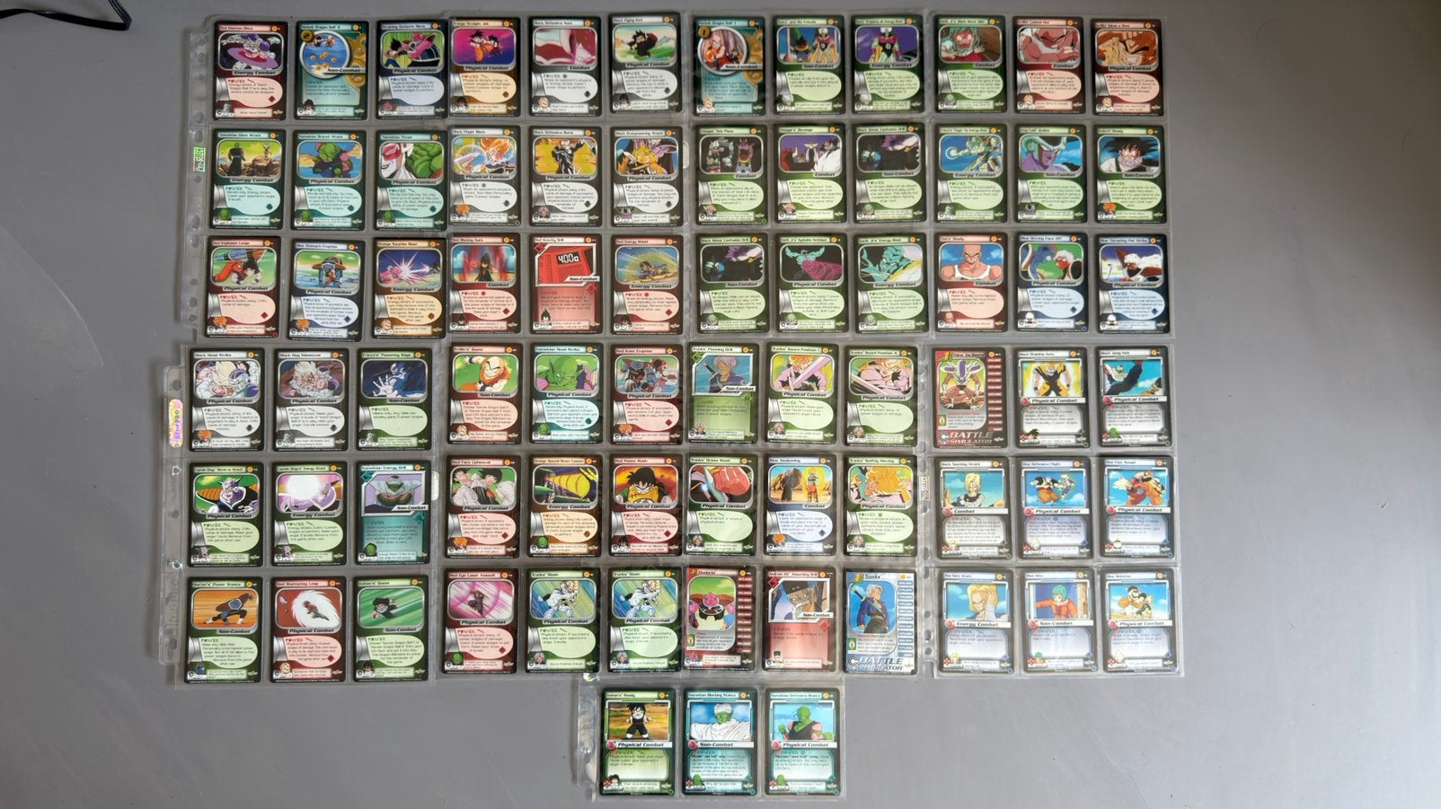 DBZ Score Trunks & Android Saga non foils 78x, Ophalen of Verzenden, Zo goed als nieuw, Meerdere kaarten, Foil