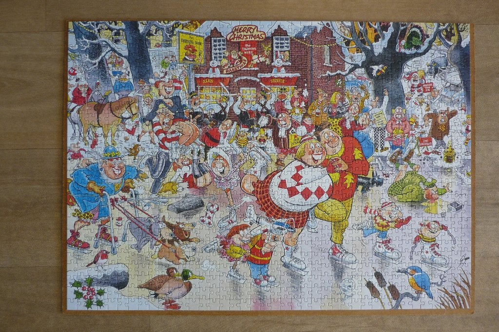 Jumbo Graham Thompson '' CHRISTMAS ON ICE '' 1000 st., Ophalen, 500 t/m 1500 stukjes, Gebruikt, Legpuzzel