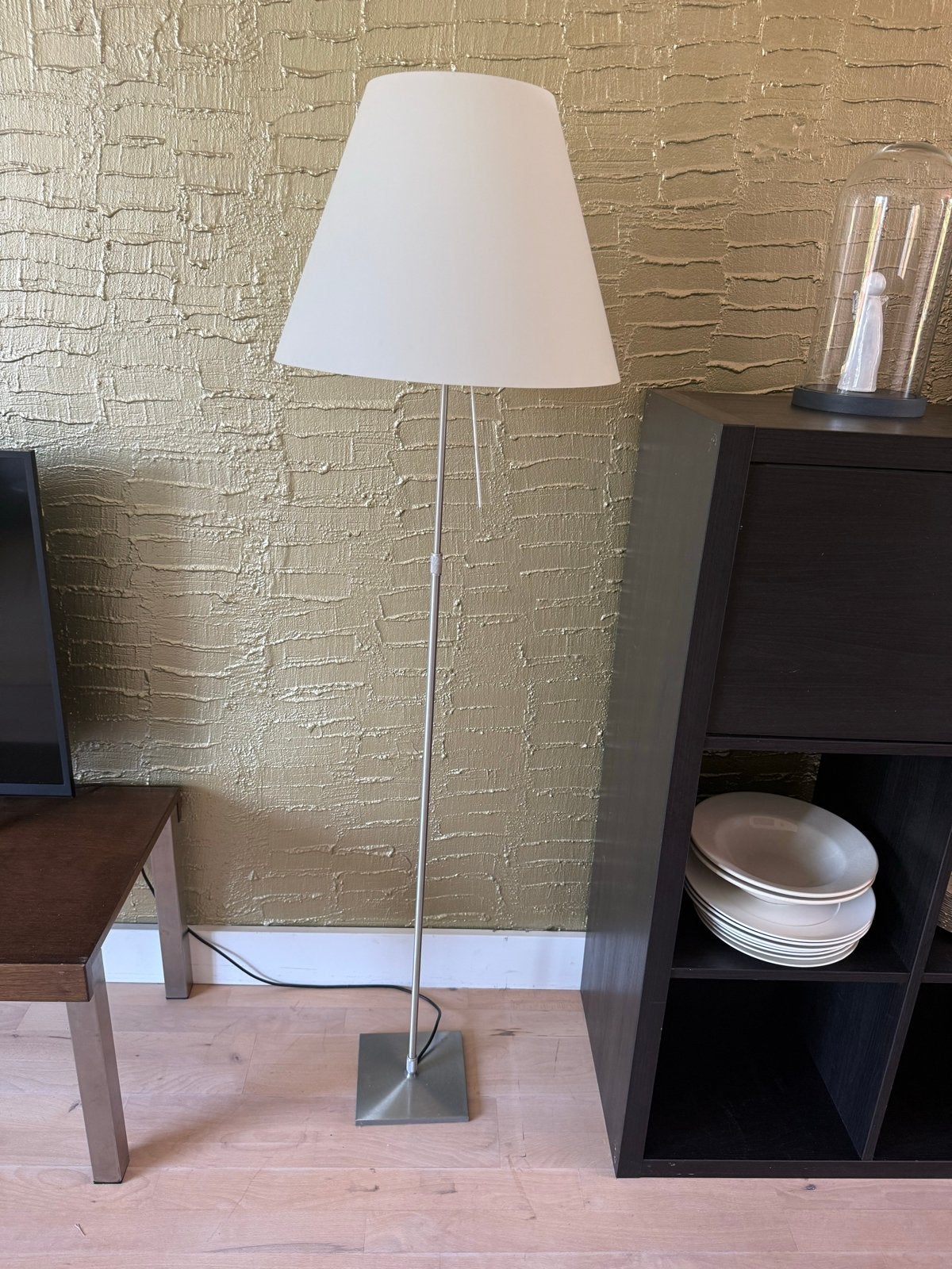 Moderne Luceplan Constanza vloerlamp - koopje!, Ophalen, Gebruikt, E27 (groot), Metaal