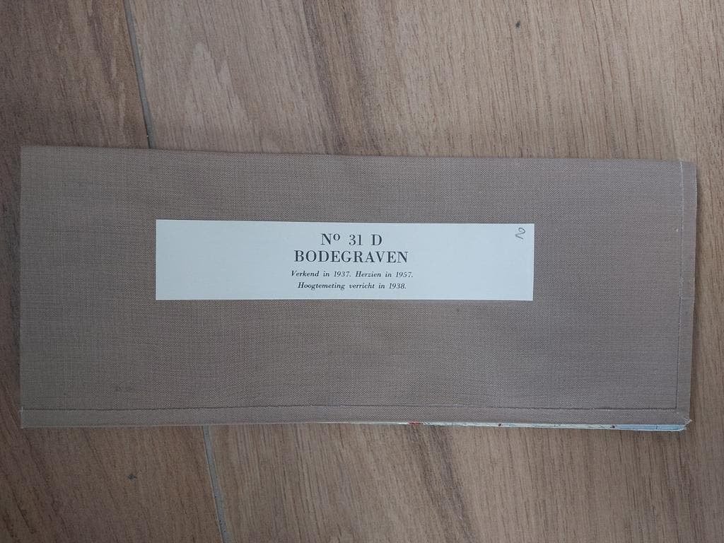 31D Bodegraven Rietveld Zegveld  Driebruggen Stafkaart 1959, Topografische Dienst Nederland, Ophalen of Verzenden, 1800 tot 2000