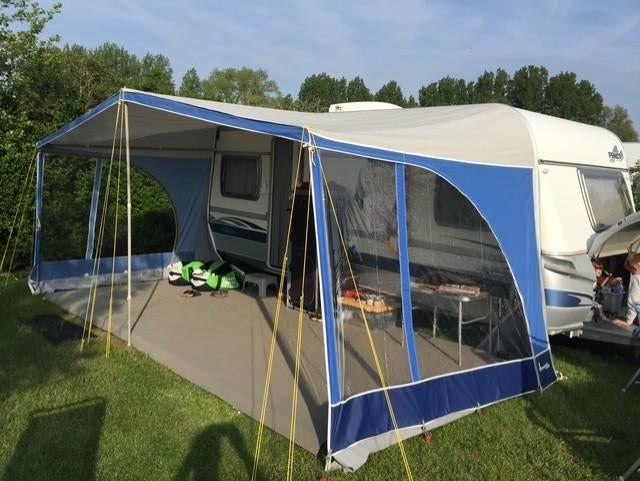 ISABELLA zonneluifel SUN BLUE, Caravans en Kamperen, Caravan accessoires, Zo goed als nieuw, Ophalen