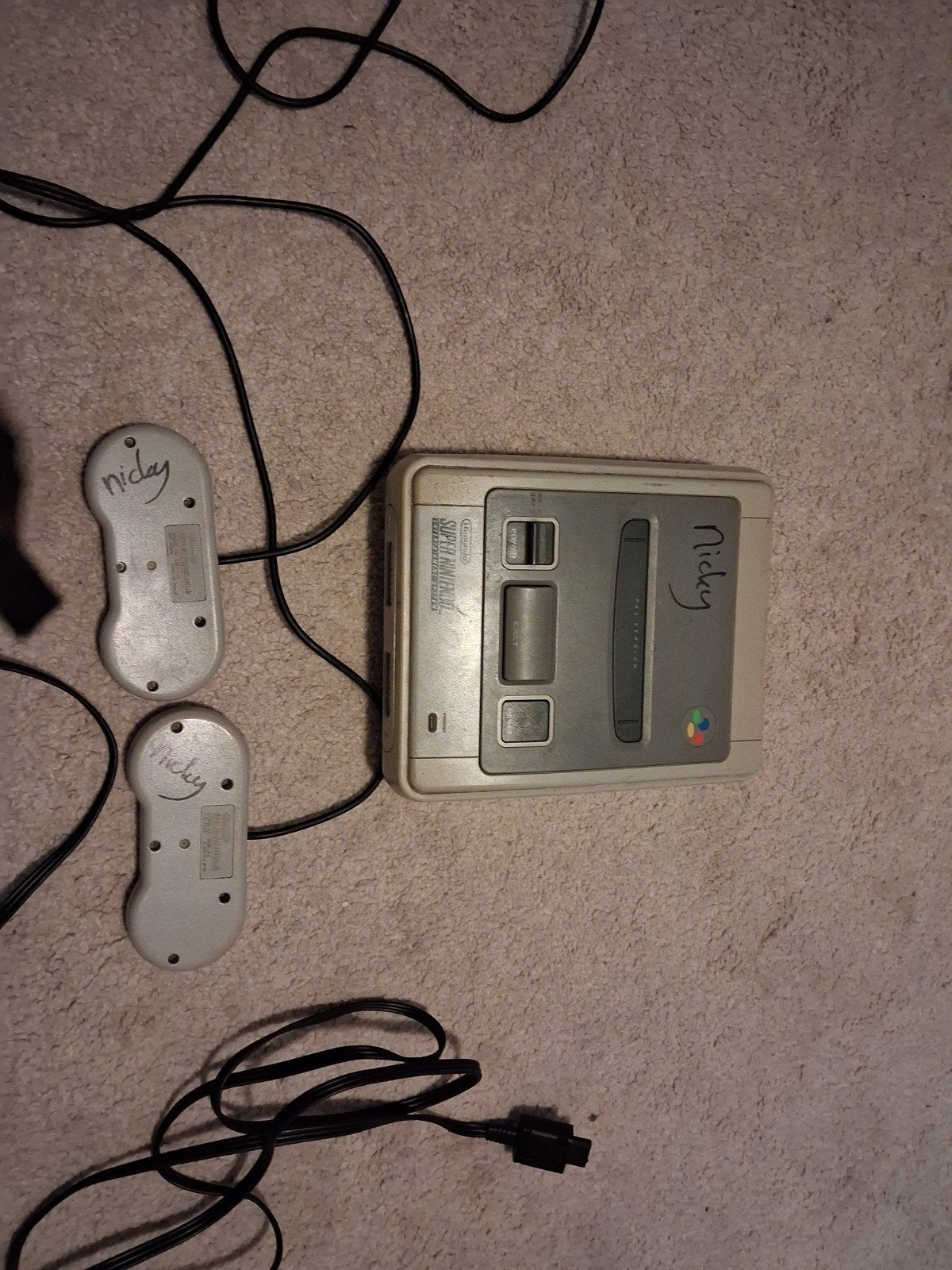 Nintendo  SNES met 2 controllers (geen voedingsk, Spelcomputers en Games, Spelcomputers | Nintendo Super NES, Ophalen of Verzenden