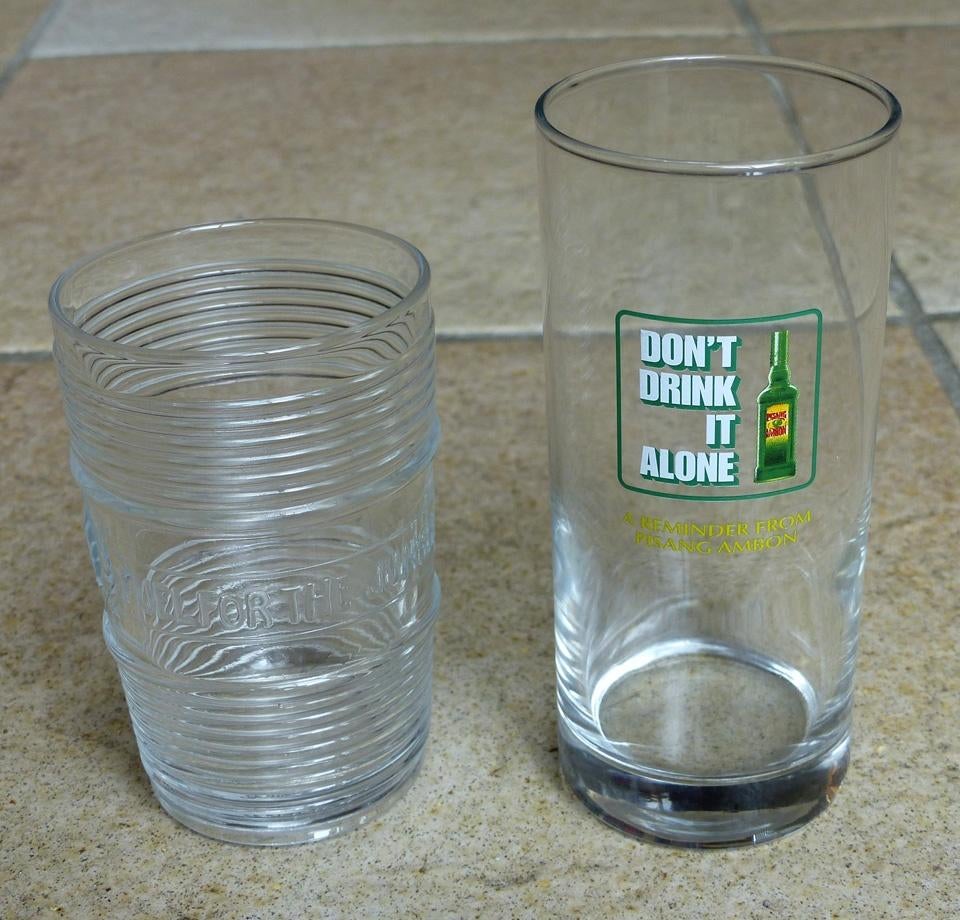 Pisang Ambon glas likeur longdrink glazen, Glas of Glazen, Gebruikt, Ophalen of Verzenden, Glas