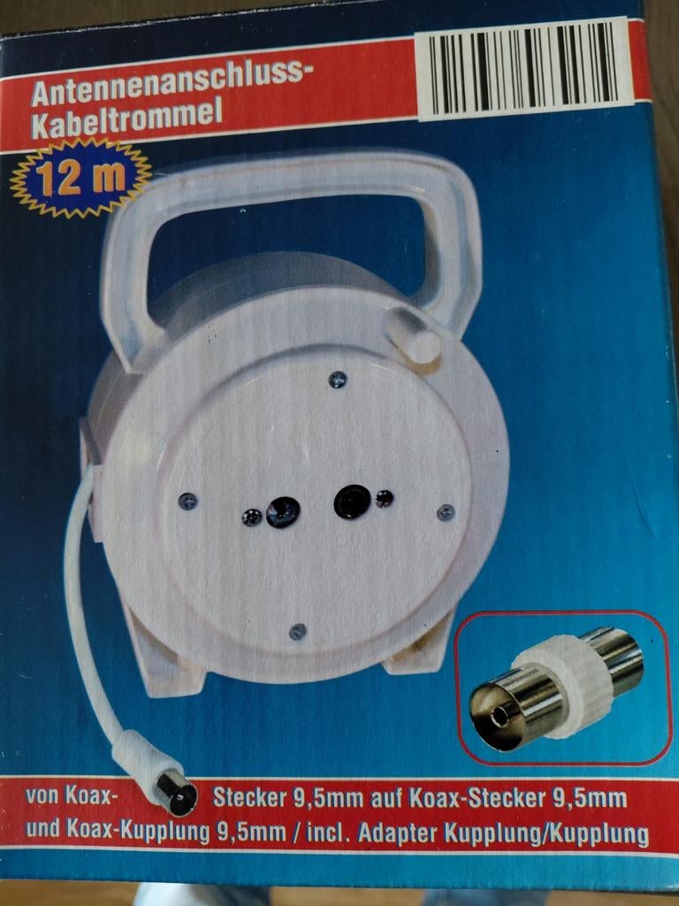 Coax TV-kabel, antennekabel,stekkerverbinding. 12 meter., Audio, Tv en Foto, Audiokabels en Televisiekabels, Ophalen of Verzenden