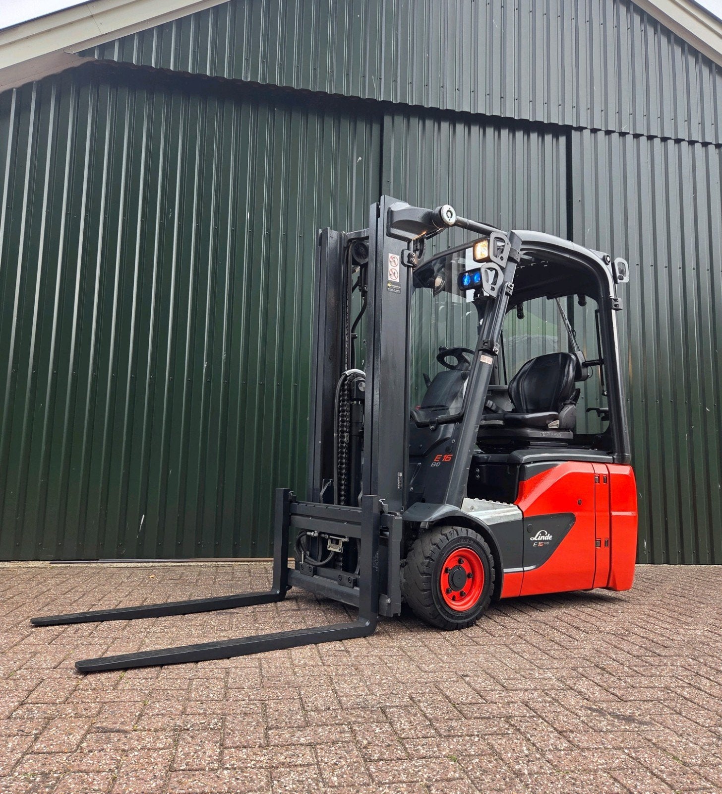 Linde E16 Elektrische Heftruck BJ 2019 Triplex 1665 uur!, Linde, Linde, Heftruck, Ophalen of Verzenden