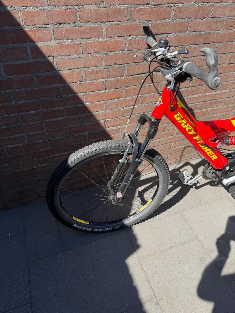 Gary Fisher Full Suspension Mountainbike - Rood/Geel, Gebruikt, Schijfrem, 53 tot 57 cm, Ophalen