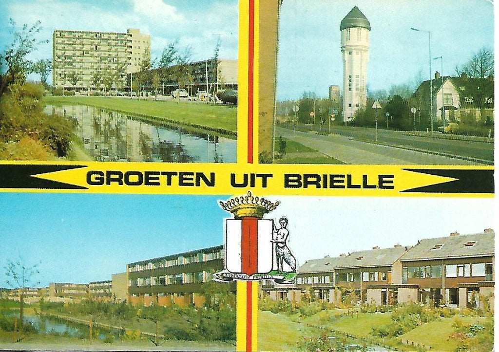 Brielle- -4-luik., Verzenden, 1960 tot 1980, Gelopen, Zuid-Holland