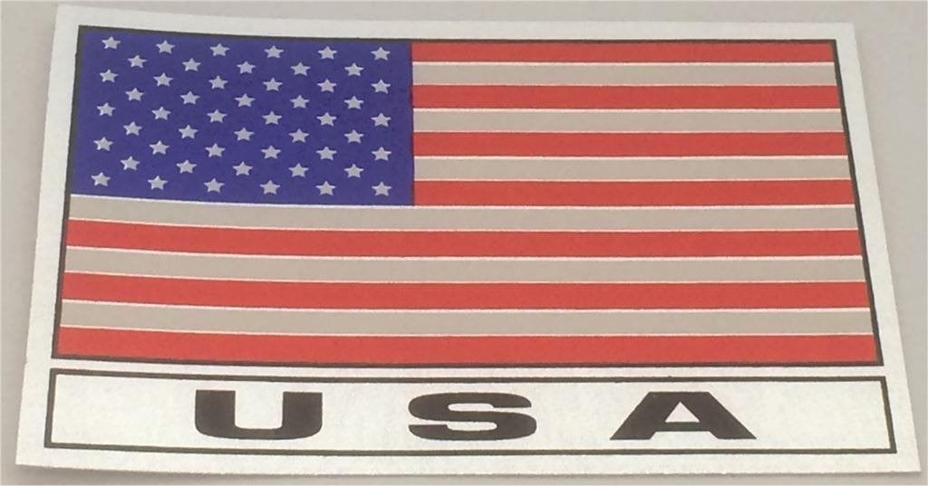 USA vlag metallic sticker #12, Verzenden