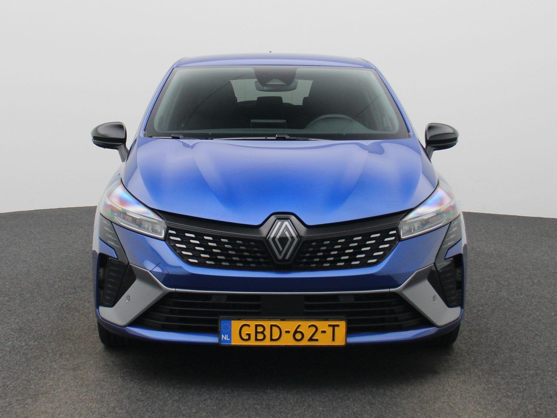 Renault Clio 1.6 E-Tech Full Hybrid 145 esprit Alpine, Auto's, 12 maanden, Euro 6, Blauw, Leder en Stof