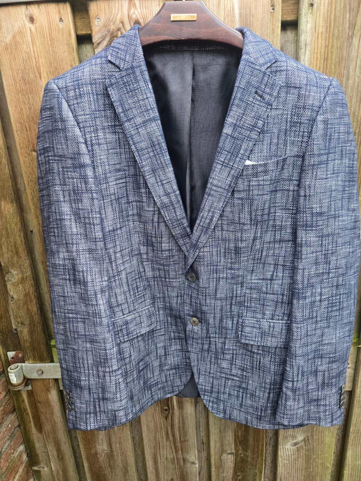 Hugo Boss Slim Fit Colbert Grijs/Zwart Maat 50 Nieuwstaat, Kleding | Heren, Maat 48/50 (M), Ophalen of Verzenden, Zo goed als nieuw
