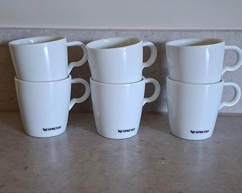 6x Nespresso Professional Espresso Cups – Nieuwstaat, Ophalen of Verzenden, Zo goed als nieuw, Effen, Kop(pen) en/of Schotel(s)